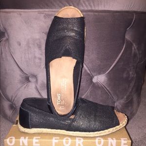 TOMS ‘Alpargate’ open toe espadrilles